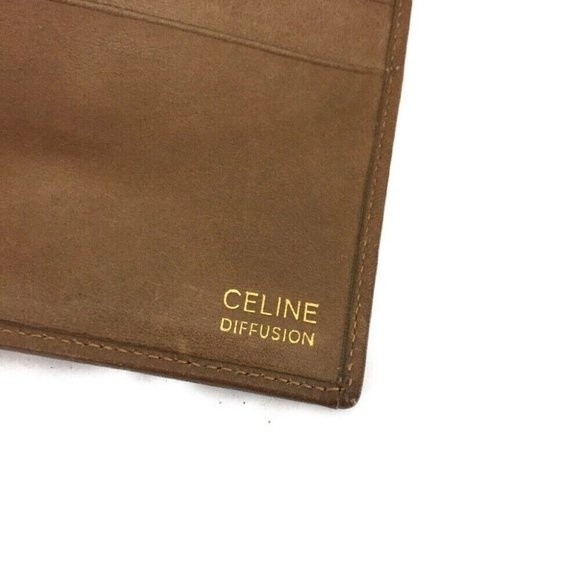 Celine Macadam Brown Suede Leather Bifold Wallet EUC - Picture 8 of 8